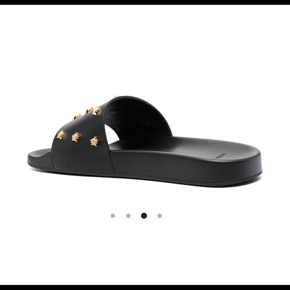 Versace Medusa Stud leather slides - Picture 3 of 5